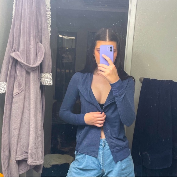 Dark Blue Athletic Jacket - Picture 3 of 8